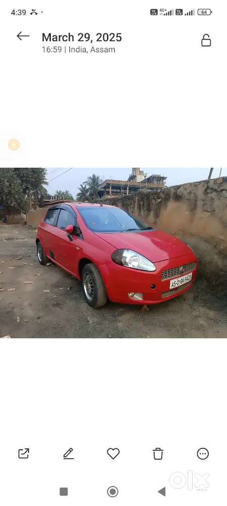 Fiat Grande Punto 2014 Petrol 80000 Km Driven