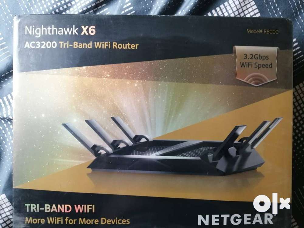 Netgear - Routeur Gigabit Wifi Tri Bande AC3200 Nighthawk X6 R8000