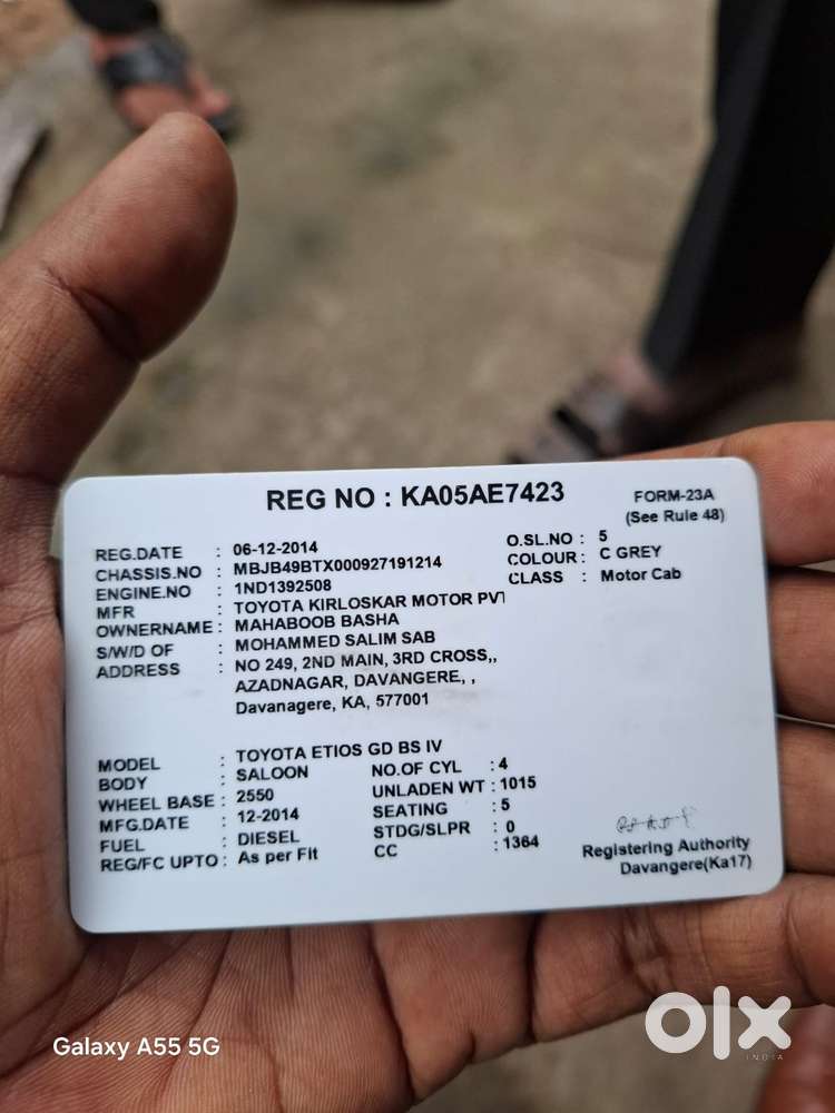 Toyota Etios Gd, 2014, Diesel