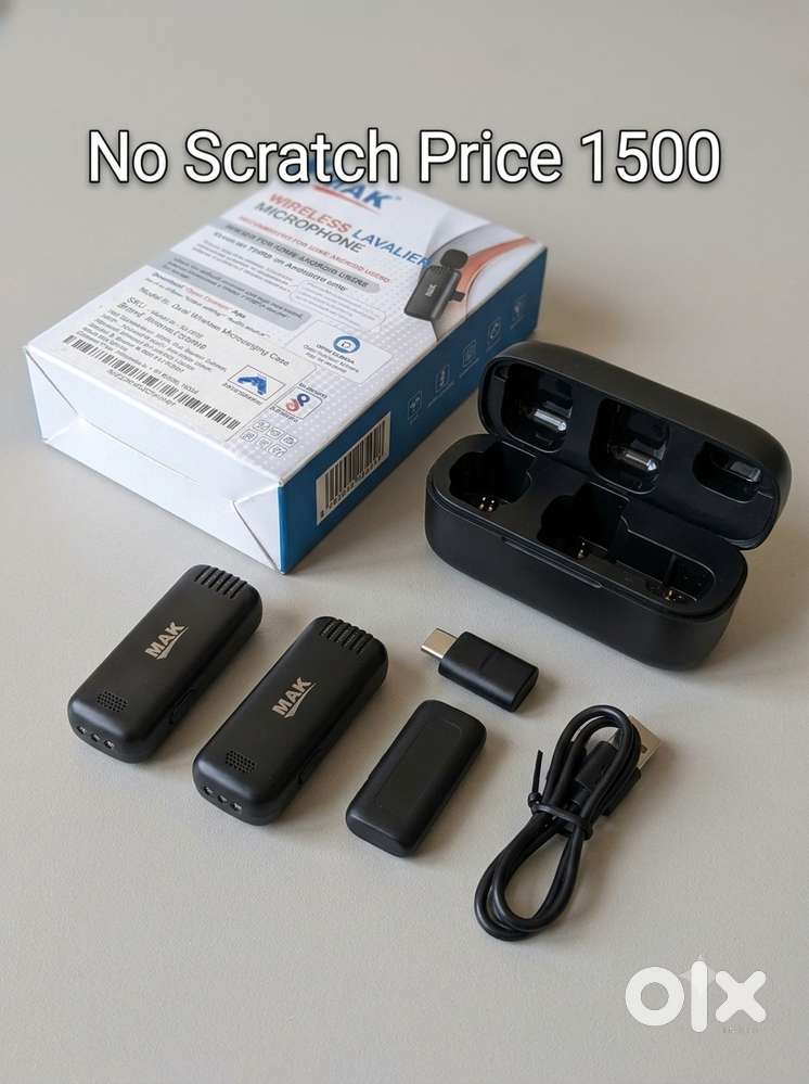 ​MAK MK-13 Pro Dual Wireless Microphone |  New Condition | MRP ₹1500