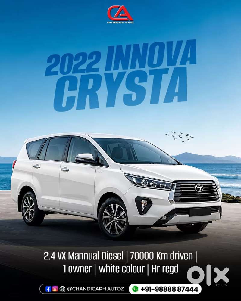 Toyota Innova Crysta [2020-ongoing] 2.4 Vx 7 Str, 2022, Diesel