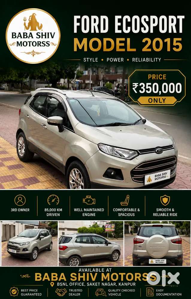 Ford Ecosport Model 2015 Diesel For Sale