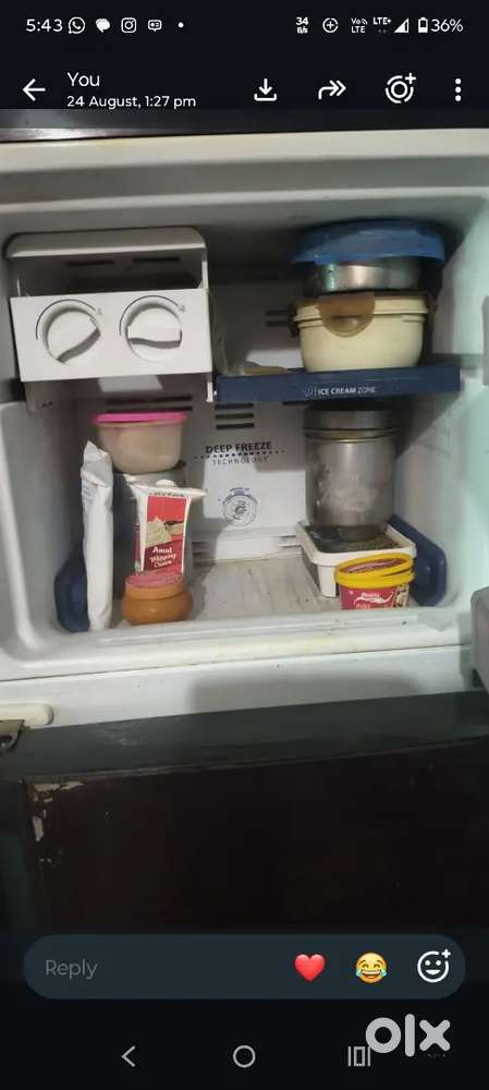 Whirlpool double door refrigerator 7 year old