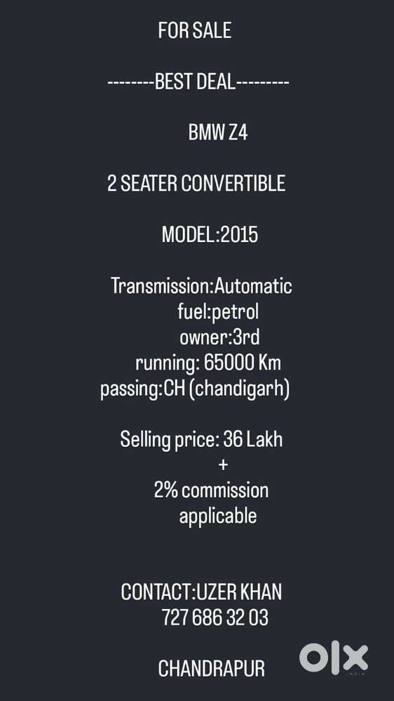 Bmw Z4 3.0 Sdrive 35i, 2015, Petrol