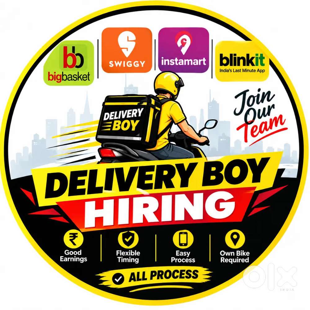 Urgent Vacancy Delivery boy maltiple company