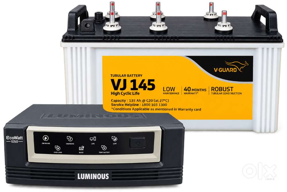 Luminous Inverter with VGuard Battery for Sale &ndash; Good Condition