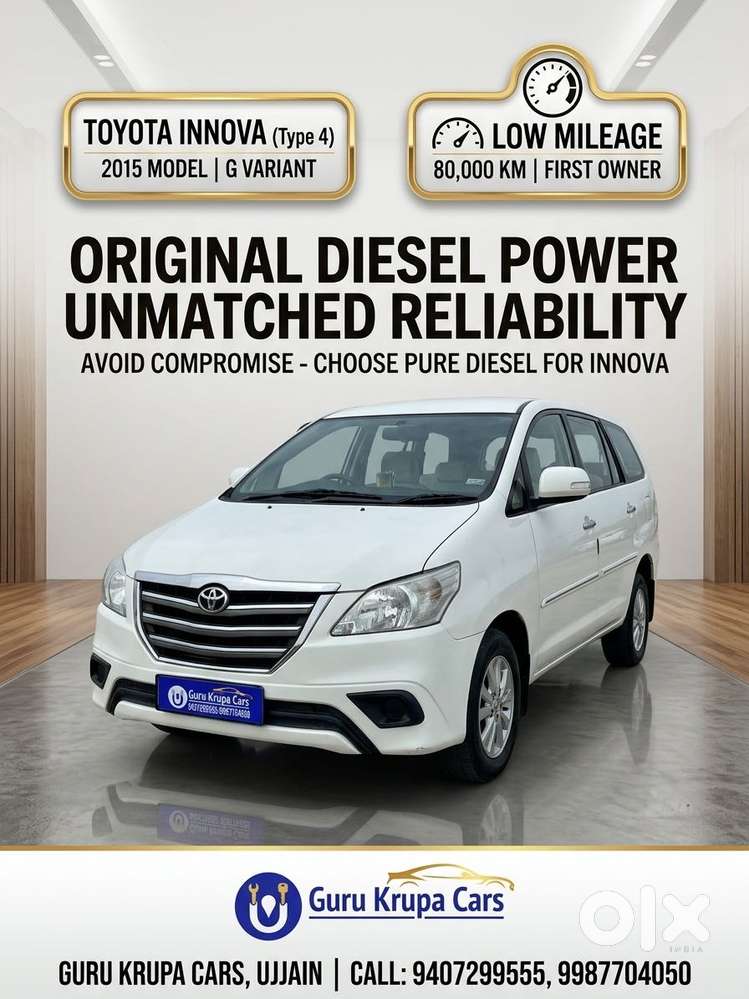 Toyota Innova 2.5 G (diesel) 8 Seater Bs Iv, 2015, Diesel