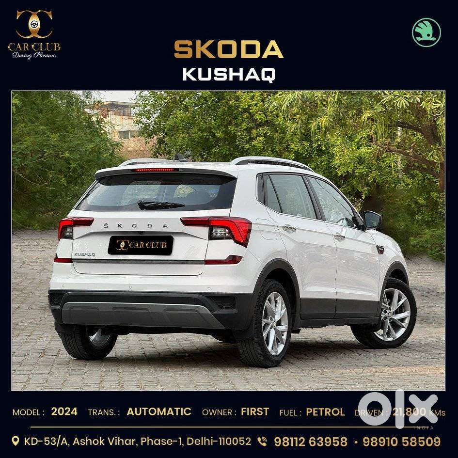 Skoda Kushaq 1.0 Tsi Style At (6 Airbags), 2024, Petrol