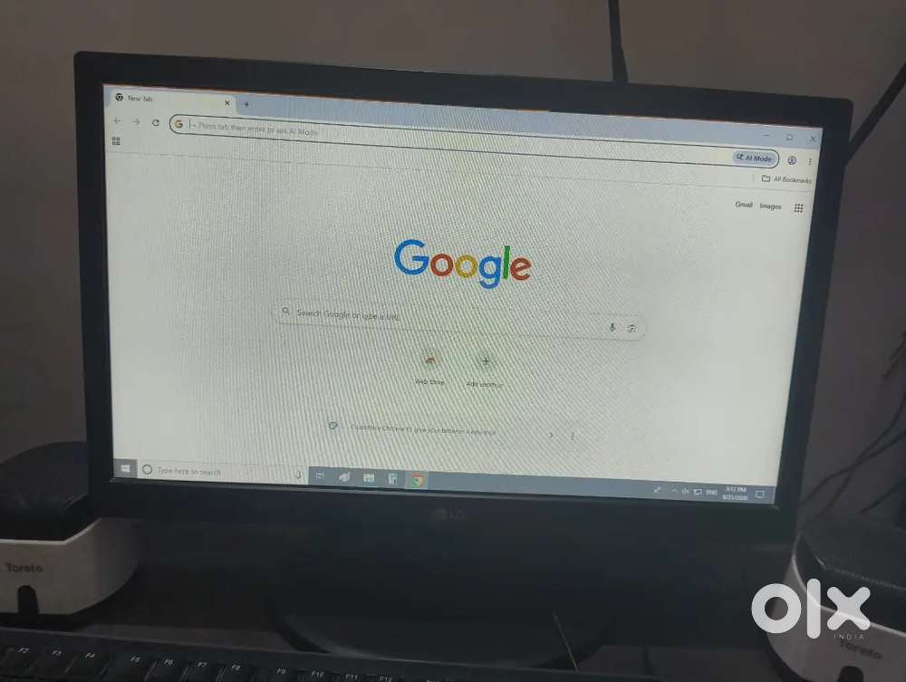 19 inch LG computer screen with CPU