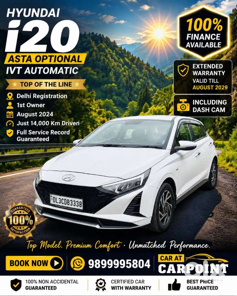 Hyundai I20 Asta (o) 1.2 Ivt, 2024, Petrol