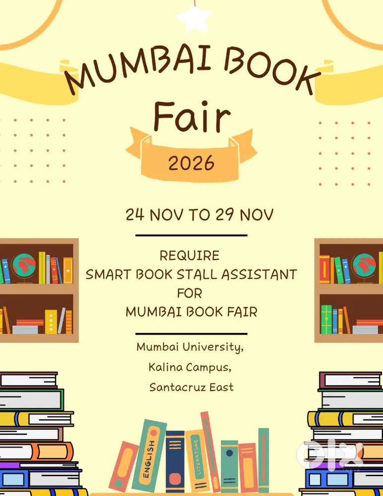 Require Smart Book Stall Assistant For Mumbai Book Fair