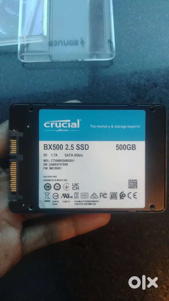 500GB Crucial Sata SSD