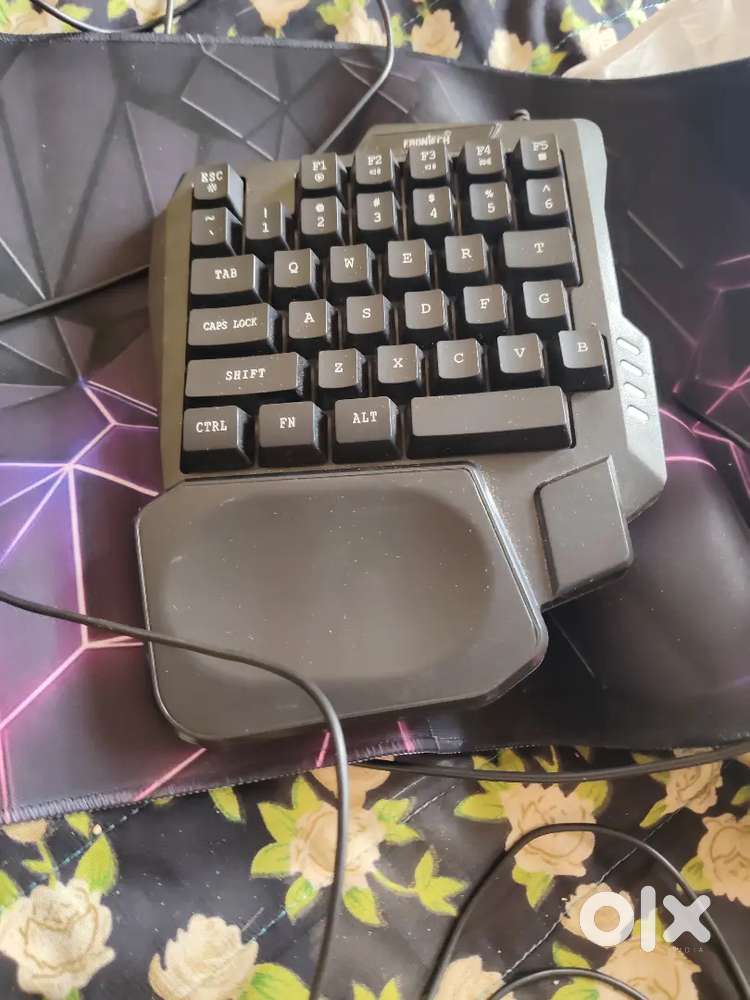 Keyboard and mouse and mat