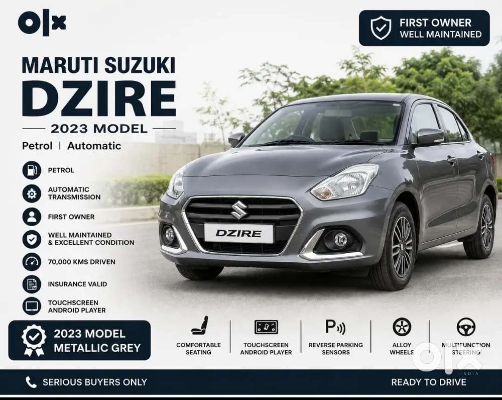 2023 Maruti Suzuki Dzire Vxi Amt  First Owner  Petrol Automatic