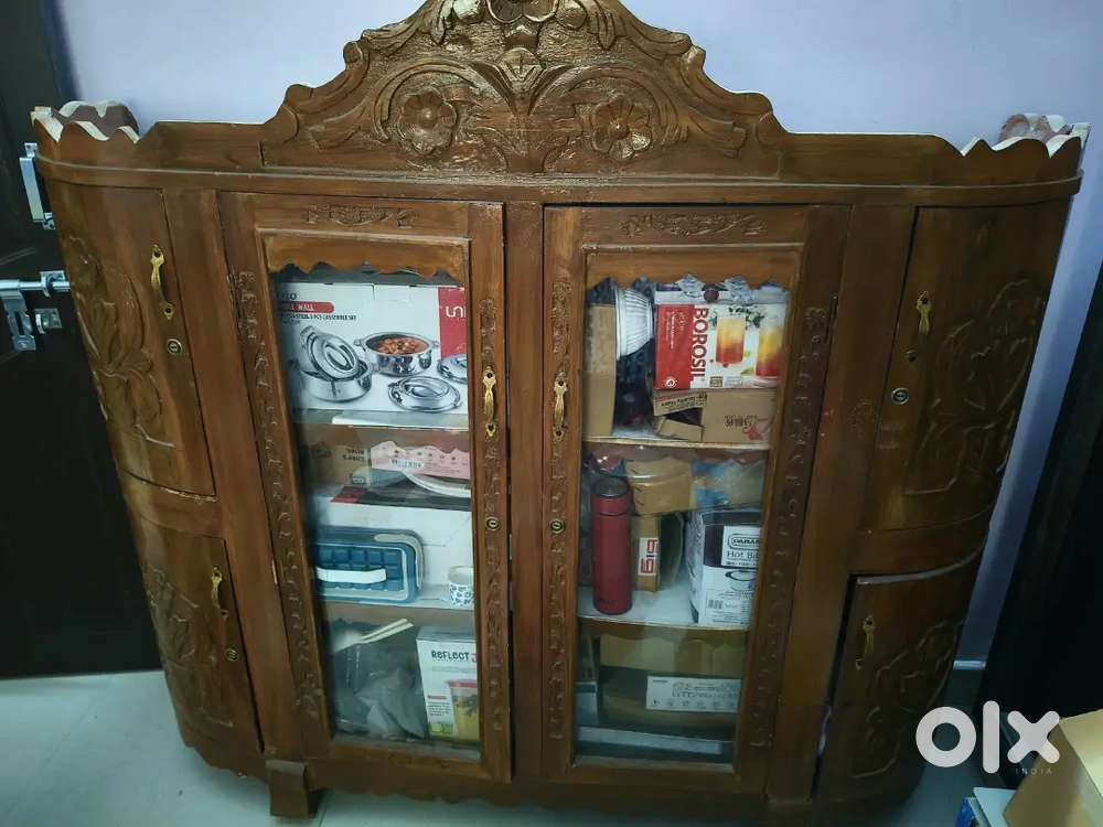 Teak wood showcase