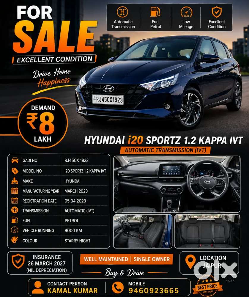 Hyundai I20 Petrol 2023