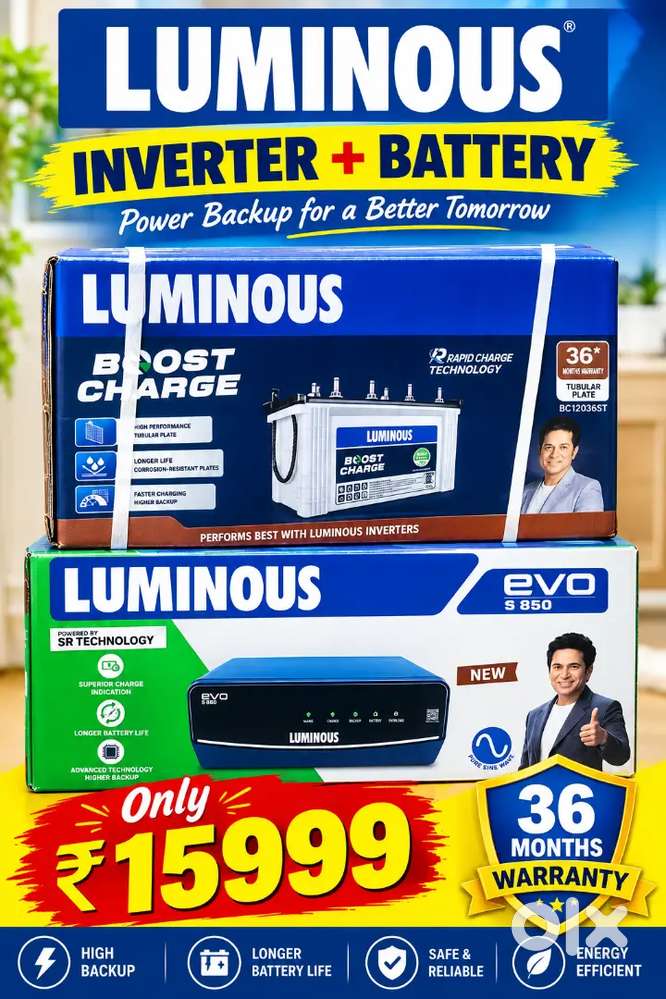 LUMINOUS INVERTER BATTERY ! MICROTEK ! AMARON ! EXIDE ! AMAZE ! SF !
