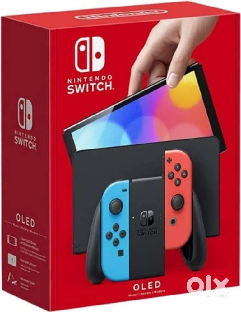 Nintendo Switch Oled, blue red color - Games & Entertainment in