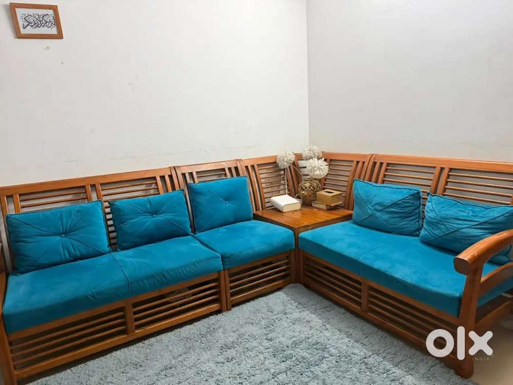 Teak wood sofa