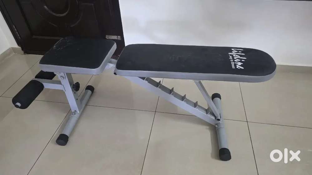 Flexnest Adjustable Dumbells 2 no. With Adjustable workout Bench