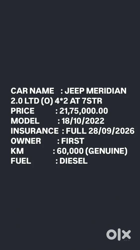 Jeep Meridian Limited Plus 4x2 At, 2026, Diesel