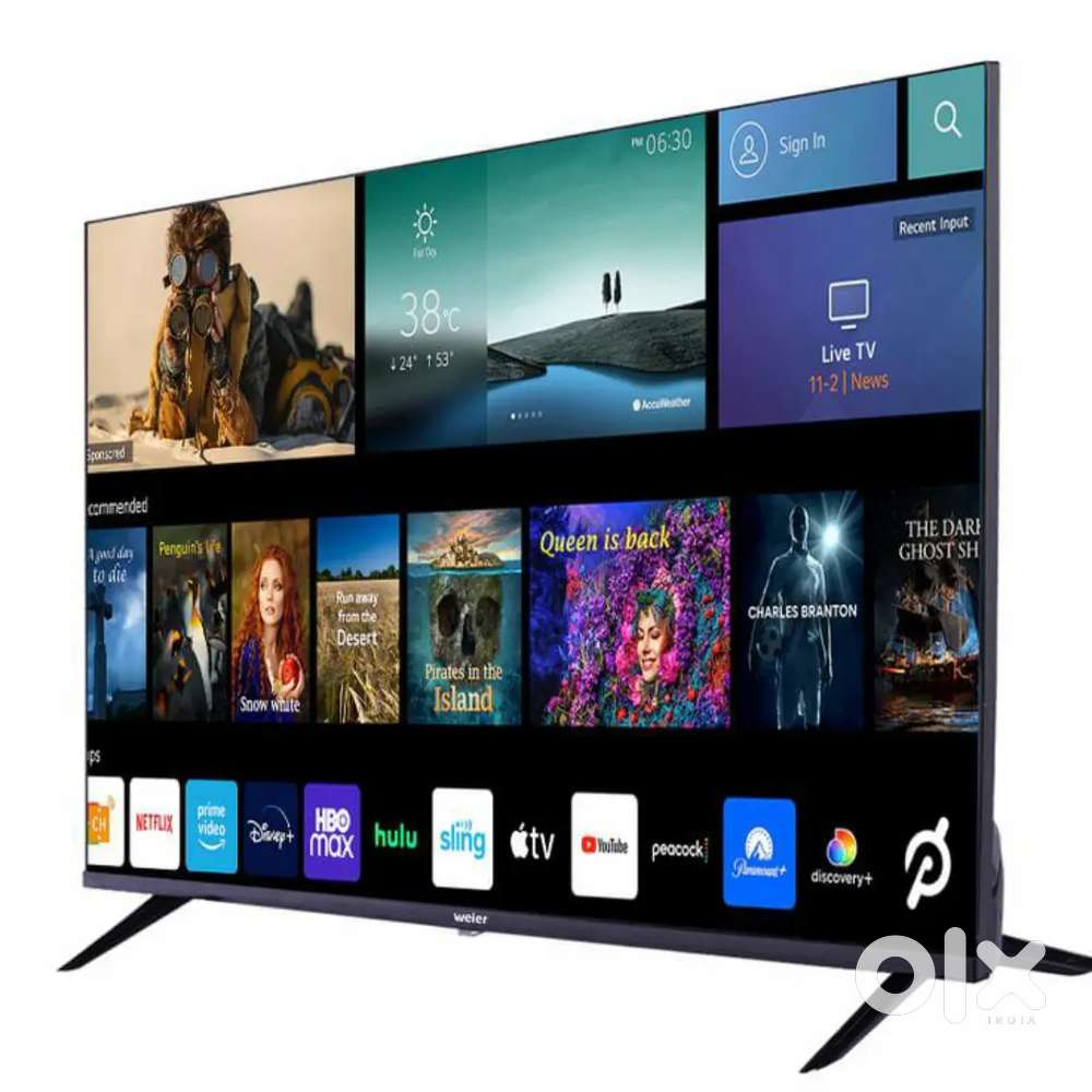 43 50 55 65 75 new 50% off seal pack box offer one day new LED TV sale