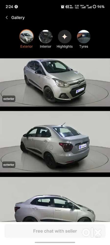 Hyundai Xcent 2016 Model Year Car
