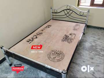 Double bed outlet steel cot price