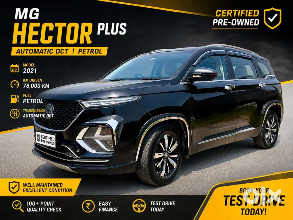Mg Hector Plus 2021 Petrol Well Maintained