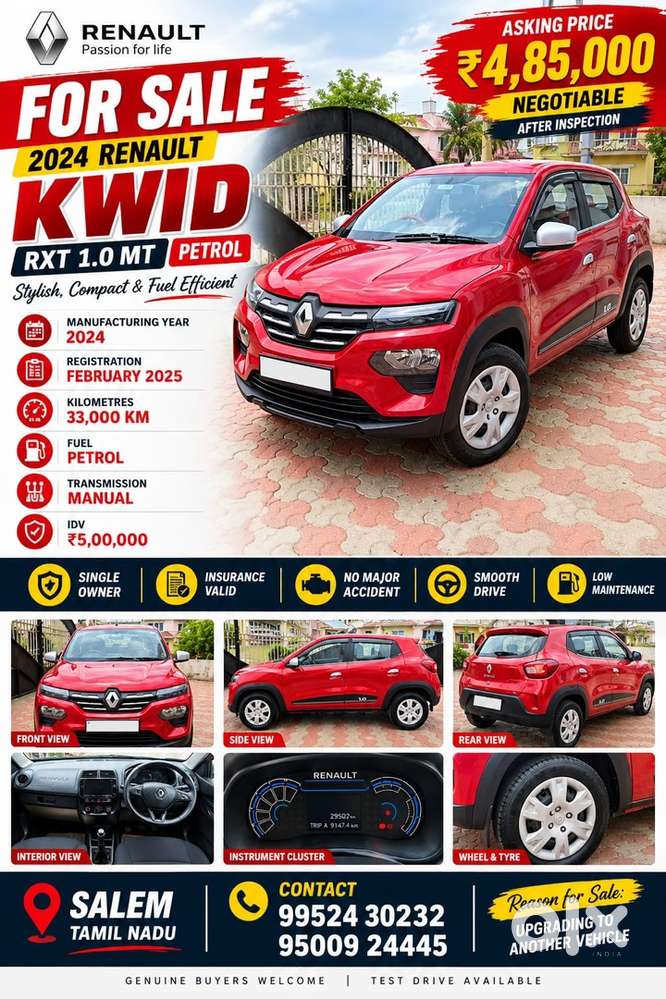 Renault Kwid Petrol Manual 2025