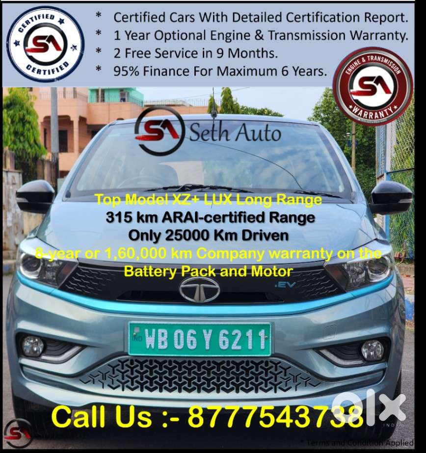 Tata Tiago Ev Xz Plus Tech Lux Long Range Fast Charger, 2023, Petrol