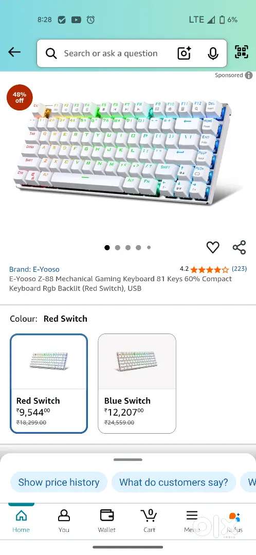 Mechanical RGB Gaming Keyboard