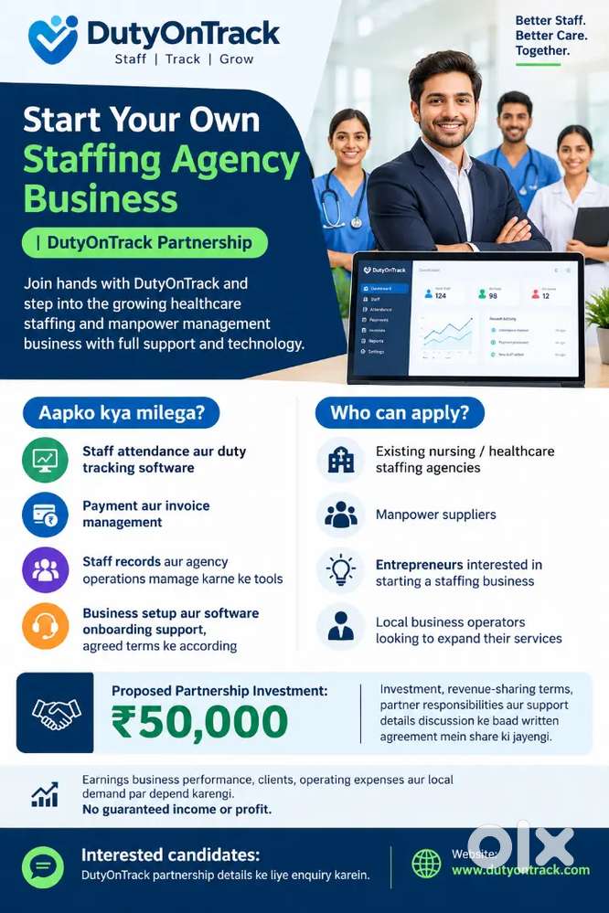 Start Your Own Staffing Agency Business | DutyOnTrack Partnership