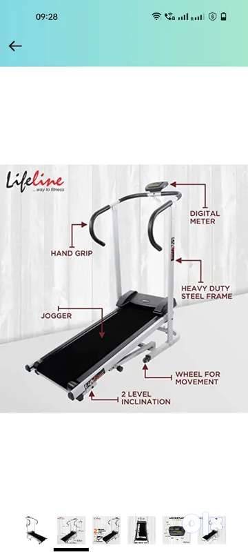 Lifeline Fitness Manual Treadmill Home Gym Exercise Weight Loss