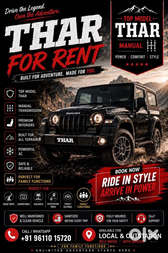 Thar for rent