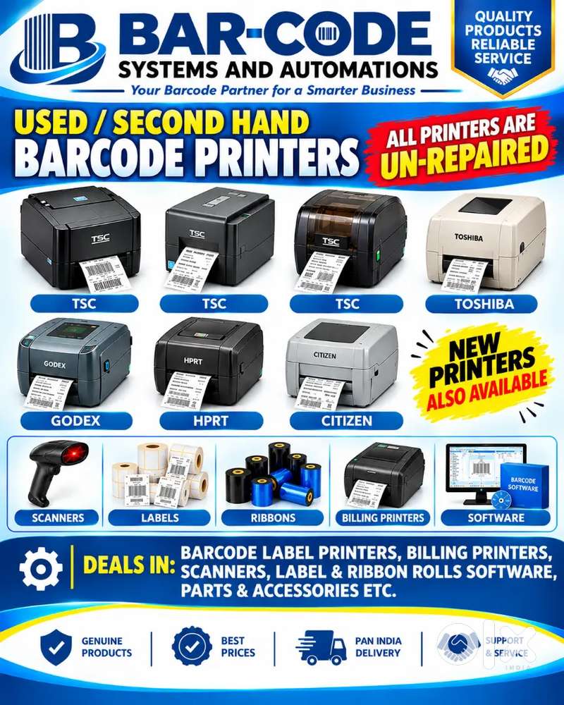 Barcode Label Printers, TSC, Zebra, Sato, Argox, Kores, TVSe Etc.