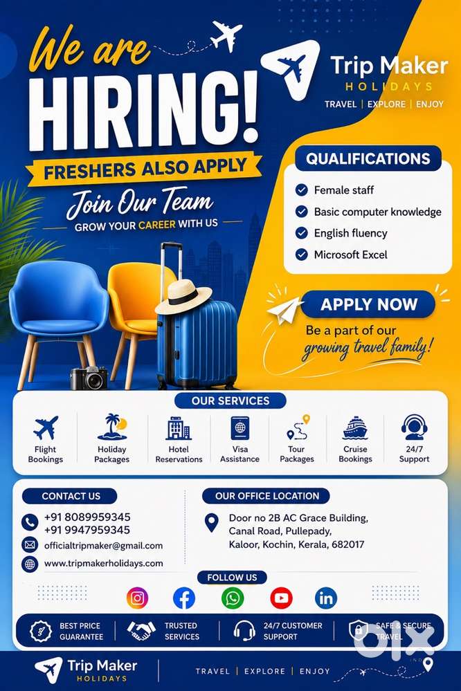 Wanted female staff for customer relationship