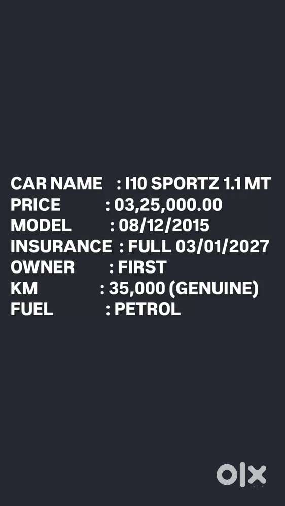 Hyundai I10 Sportz 1.2 Kappa2 O, 2015, Petrol