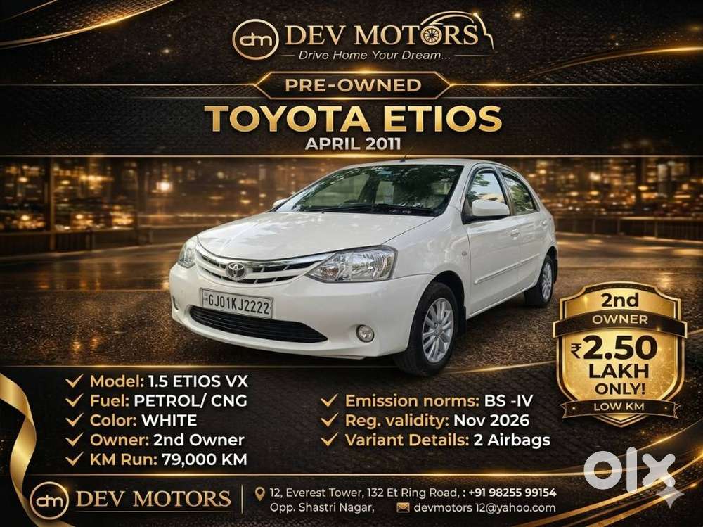 Toyota Etios Gd Sp*, 2011, Cng & Hybrids