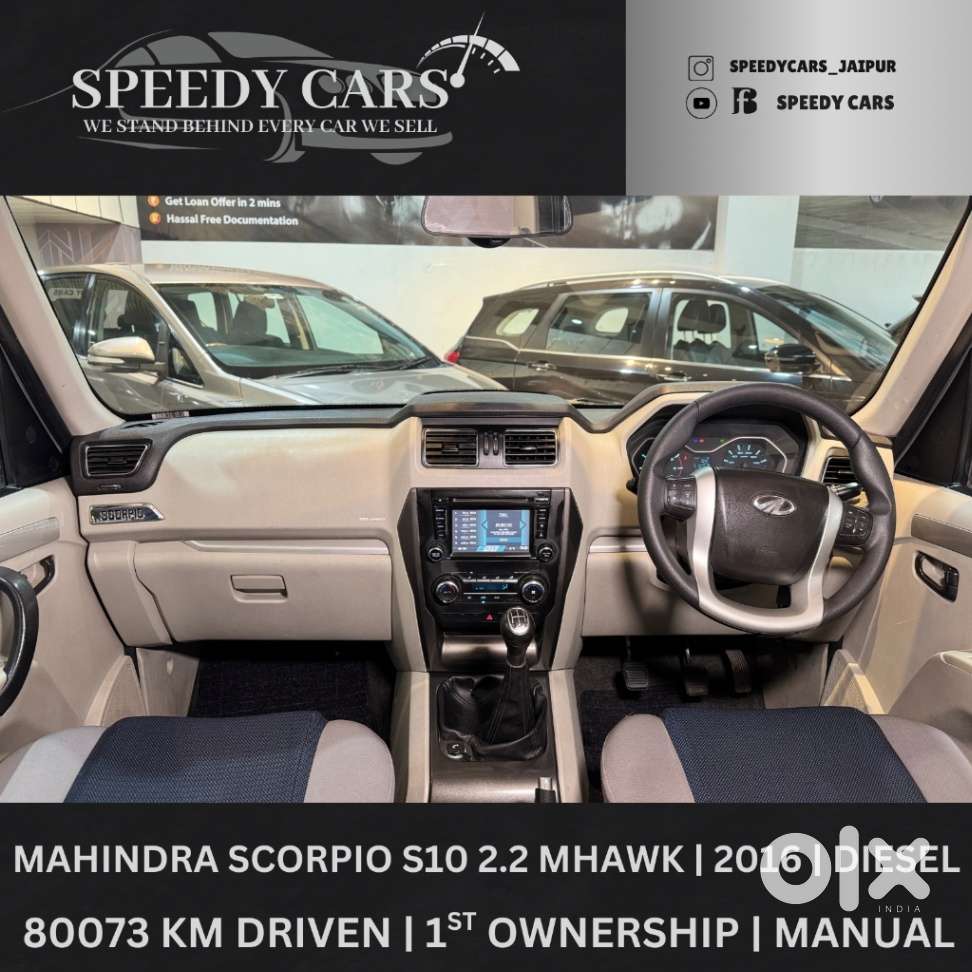 Mahindra Scorpio S10 7 Seater, 2016, Diesel