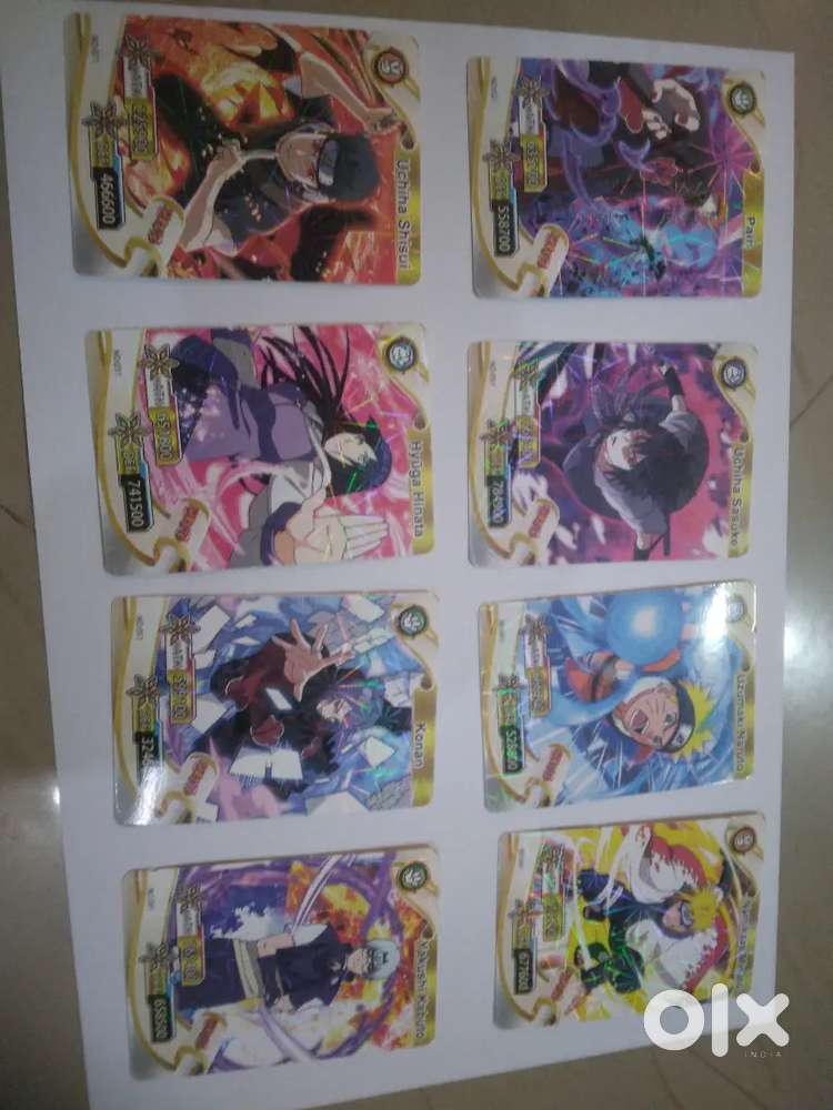 Naruto rare shiny cards set (8 cards)- Anime collection - Other Hobbies in  undefined, - 1841294797