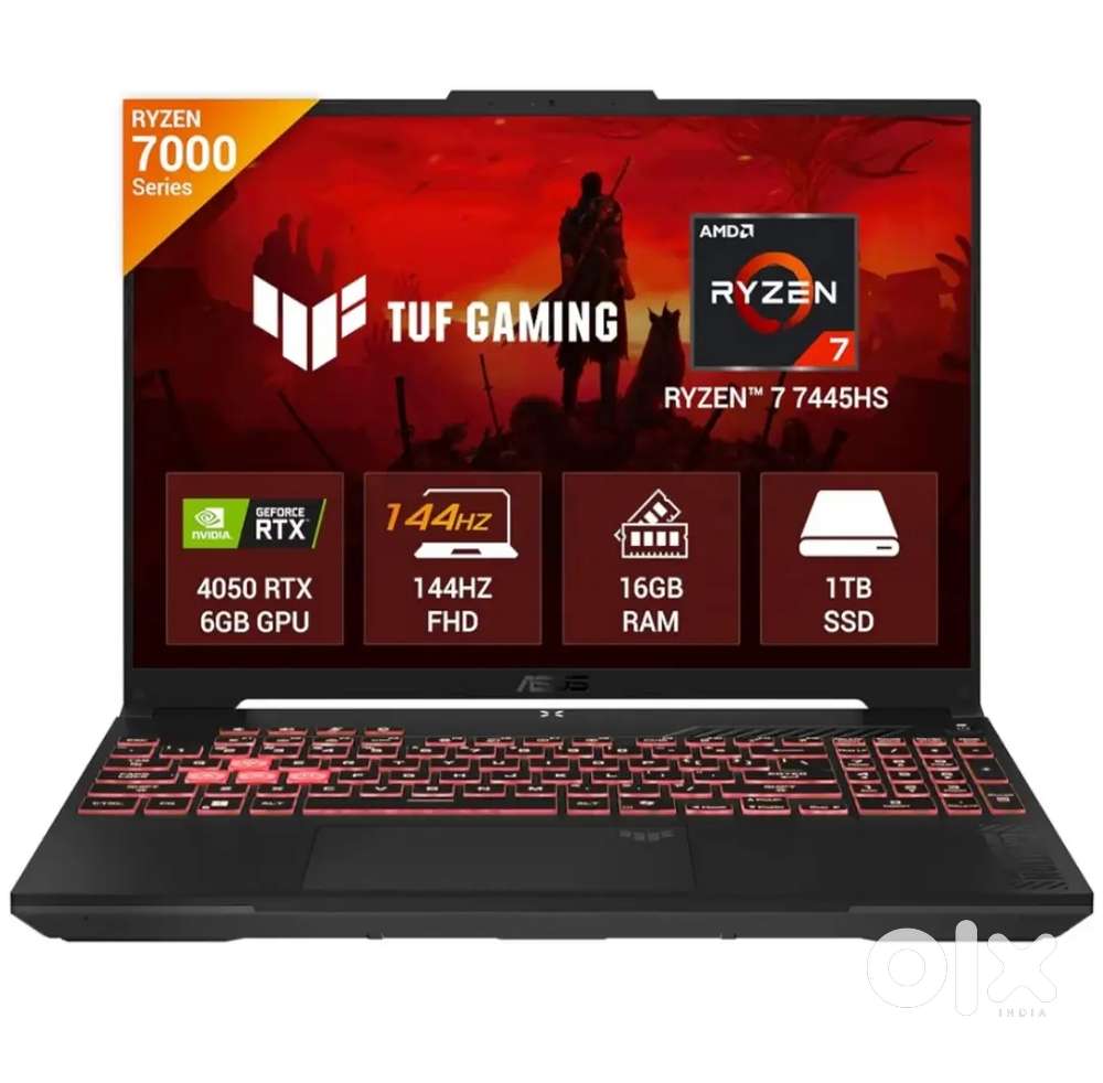 ASUS TUF A16 (2025), AMD Ryzen 7 7445HS, Gaming Laptop (RTX 4050)