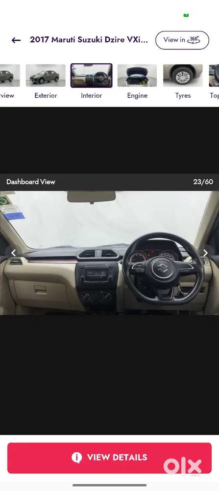 Maruti Suzuki Dzire 2017 Petrol 58500 Km Driven