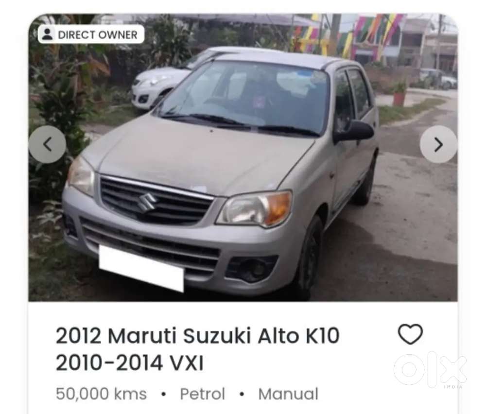 Maruti Suzuki Alto K10 2012 Year Car