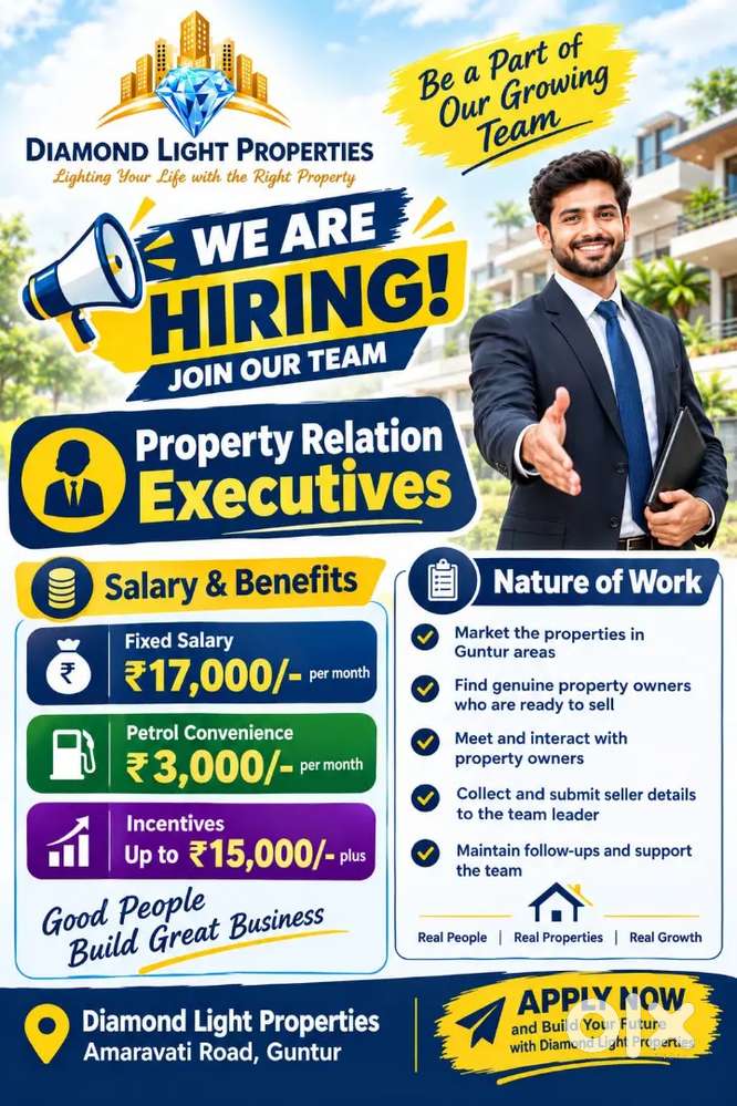 Property relation executives. No sales and no marketing..