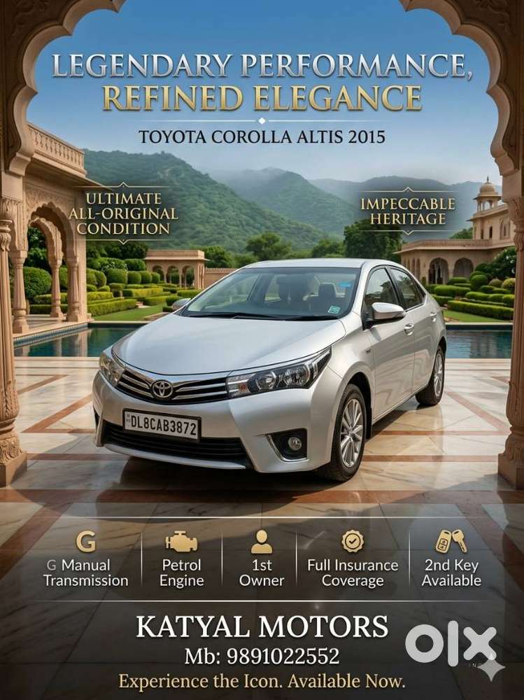 Toyota Corolla Altis 1.8g Limited, 2015, Petrol