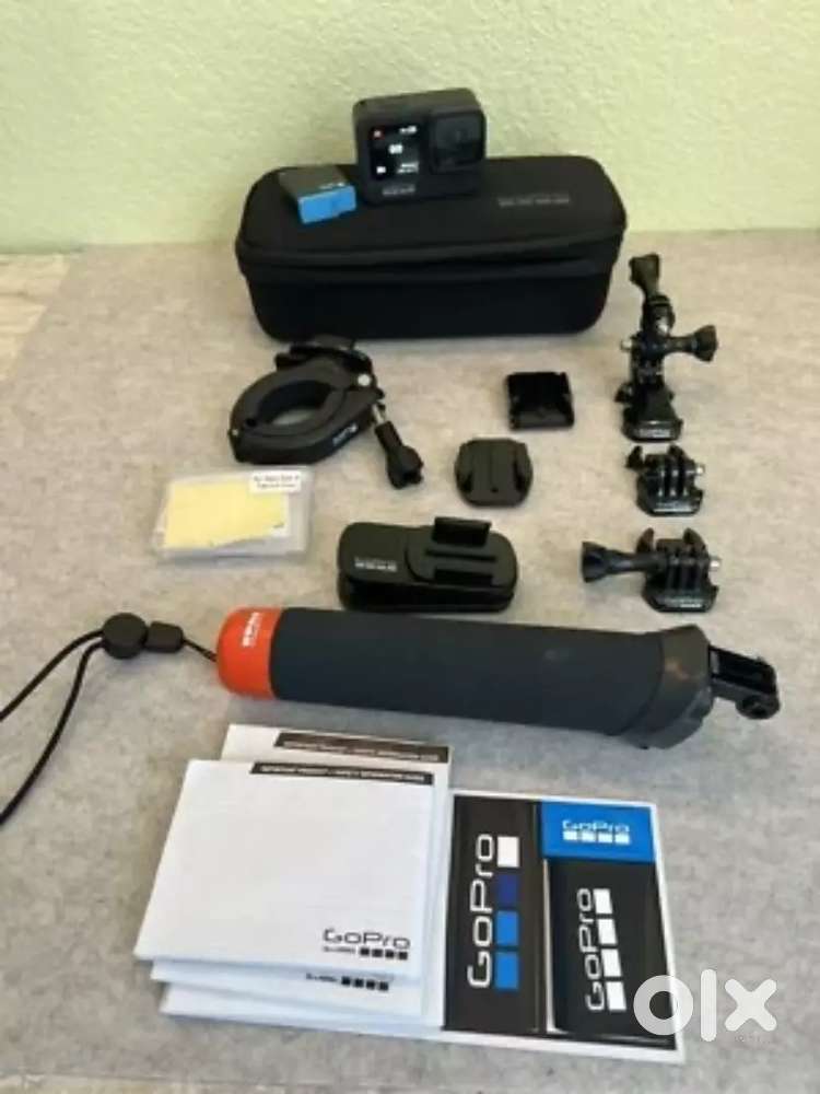 Used item GoPro HERO9 Black. With 2 Batteries, Case, And
