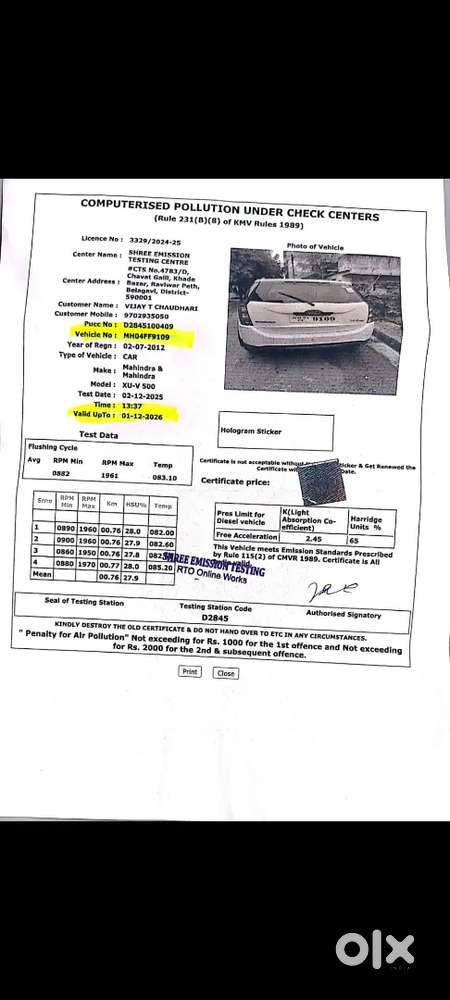 Mahindra Xuv500 2012 Diesel Good Condition