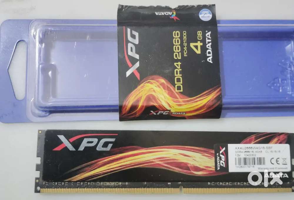 ADATA XPG Gaming DDR4 4GB RAM 2666 MHz Desktop PC Compatible