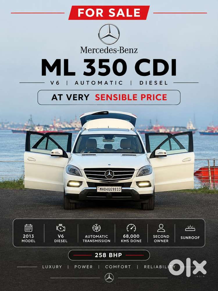 Mercedes-benz M-class Ml 350 Cdi, 2013, Diesel